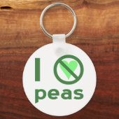 きらいは緑のテキスト キーホルダー (正面)