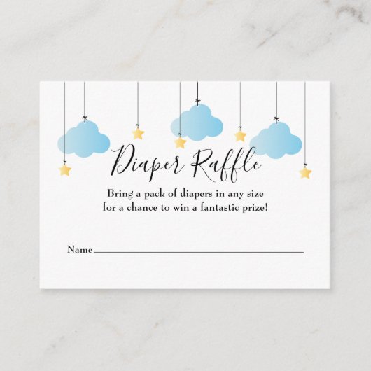 きらきらおむつくじ ベビーシャワー エンクロージャーカード (正面)