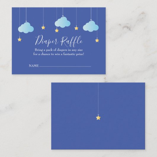 きらきらおむつくじ ベビーシャワー エンクロージャーカード (正面/裏面)