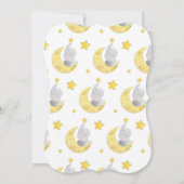 「きらきらきら小さな星」象のベビーシャワー 招待状 (裏面)