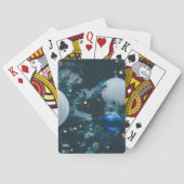 きらきらしたクリスマスツリーとクリスマスボール トランプ (裏面)