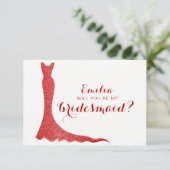 きらきらした花嫁の介添え人ドレス 招待状 (スタンド正面)