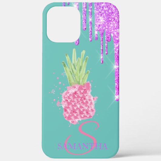 きらきらした雫 パイナップルミントグリーン Case-Mate iPhoneケース (裏面)