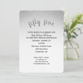 きらきらするコンフェッティ 55周年結婚記念日 招待状 (スタンド正面)