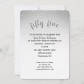 きらきらするコンフェッティ 55周年結婚記念日 招待状 (正面)