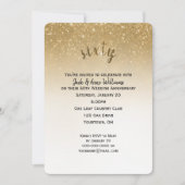 きらきらするコンフェッティ 60周年結婚記念日 招待状 (正面)