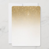 きらきらするコンフェッティ 70周年結婚記念日 招待状 (裏面)