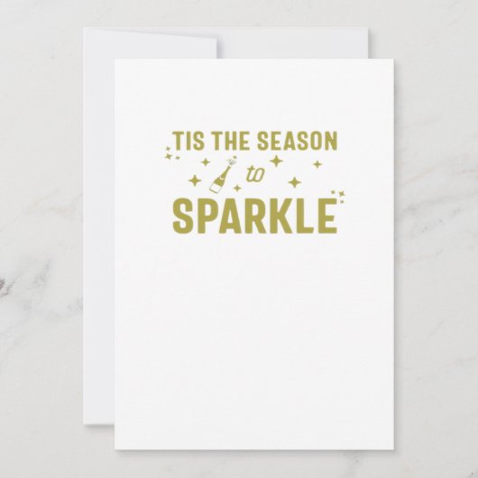 きらきらする季節 - ユーモアあふれるスパークリングワイン シーズンカード (正面)