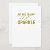 きらきらする季節 - ユーモアあふれるスパークリングワイン シーズンカード (正面/裏面)