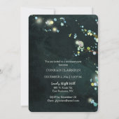 きらきらとしたイブニングリタイアメントセレブレーション 招待状 (裏面)