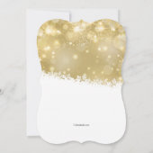 きらきらとしたホリデーパーティーの招待状 招待状 (裏面)