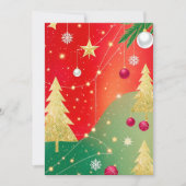 きらきらとしたホリデーマジック 招待状 (正面)