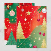 きらきらとしたホリデーマジック 招待状 (正面/裏面)