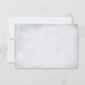 きらきらとしたラベンダーと白いバラの披露宴 招待状 (裏面)