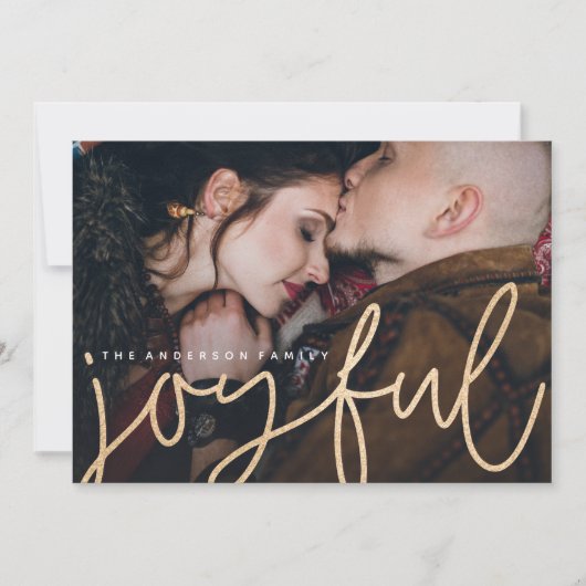 きらきらとした楽しい写真カード (正面)