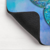 きらきらとした海の人魚のフィン・テール・エンchanted マウスパッド (コーナー)