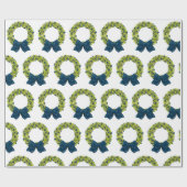 きらきらとした花輪 ラッピングペーパー (フラット)