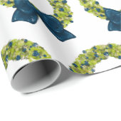 きらきらとした花輪 ラッピングペーパー (ロールコーナー)