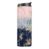 きらきらと大理石のカスタマイズ タンブラー (回転左)