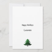 きらきらと輝くクリスマスツリーのカスタム写真 シーズンカード (裏面)