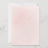 きらきらと輝くゴールドグリッターとピンクの花の85歳の誕生日 招待状 (裏面)