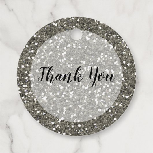 きらきらと輝くシルバーのグリッターで愛を輝かせて フェイバータグ (裏面)