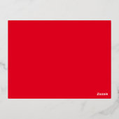 きらきらと輝くホイルのクリスマスパーティー招待状 箔シーズンポストカード (裏面)