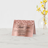 きらきらと輝くローズゴールドの箔 60歳の誕生日お礼メッセージ カード (黄色い花)