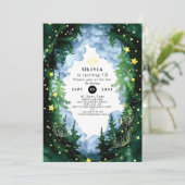 きらきらと輝く魔法の森の誕生日 招待状 (スタンド正面)