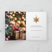 きらきらの季節です、ゴールドの星 カード (内部)