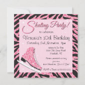 きらきらアイススケートパーティー招待状 招待状 (正面)