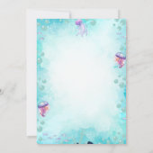 きらきらカメの海のサマー誕生日パーティー 招待状 (裏面)