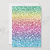 きらきらカラフルな卒業帽 卒業 招待状 (裏面)