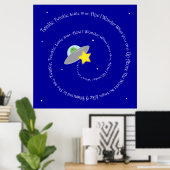 きらきらキラキラ星ポスター ポスター (ホームオフィス)