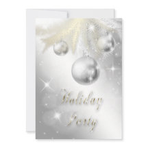 きらきらゴールドとシルバーのオーナメント ホリデーパーティー
