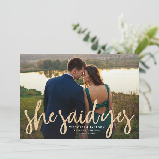 きらきらゴールドの結婚式予告写真発表 セーブザデート (スタンド正面)