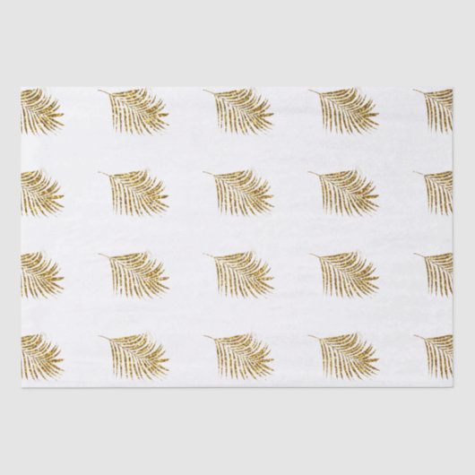 きらきらゴールドパームトロピカルウェディングセレブレーション 薄葉紙 (正面)