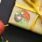 きらきらゴールドライト フェスティブオーナメント クリスマス ラウンドシール