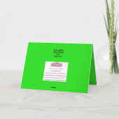 きらきらシャムロック ラッキークローバー セントパトリックデー シーズンカード (裏面)