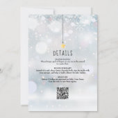 きらきらスプリンクル冬のオールインワン赤ちゃんシャワー 招待状 (裏面)