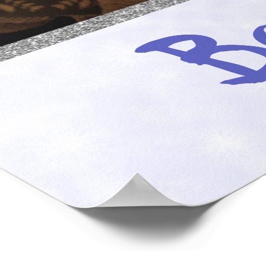 きらきらツリーバトミツバのウェルカムサイン ポスター (角)