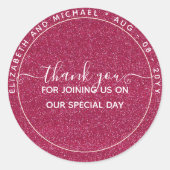 きらきらデザイン 感謝の気持ちを伝える特別なギフト どんなイベントにも ラウンドシール (正面)