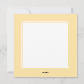 きらきらピンクリボン クリスマス フラット ホリデー カード (裏面)