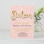 きらきらピンク | スウィート16 招待状 (スタンド正面)