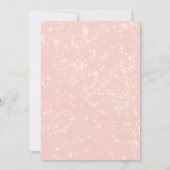 きらきらピンク | スウィート16 招待状 (裏面)