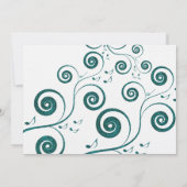 きらきらブルースワールズミュージックウェディング招待状 招待状 (裏面)