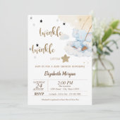 きらきらブルーベアムーンスターズベイビーシャワー 招待状 (スタンド正面)