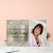 きらきらプラチナ箔スイートシックスティーンウェルカム アクリルサイン (ウェディング)