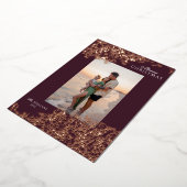 きらきらベリーのホリデーカード ゴールド箔押し 箔シーズンカード (回転した状態)