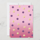 きらきらユニコーン誕生日パーティー招待状 招待状 (裏面)